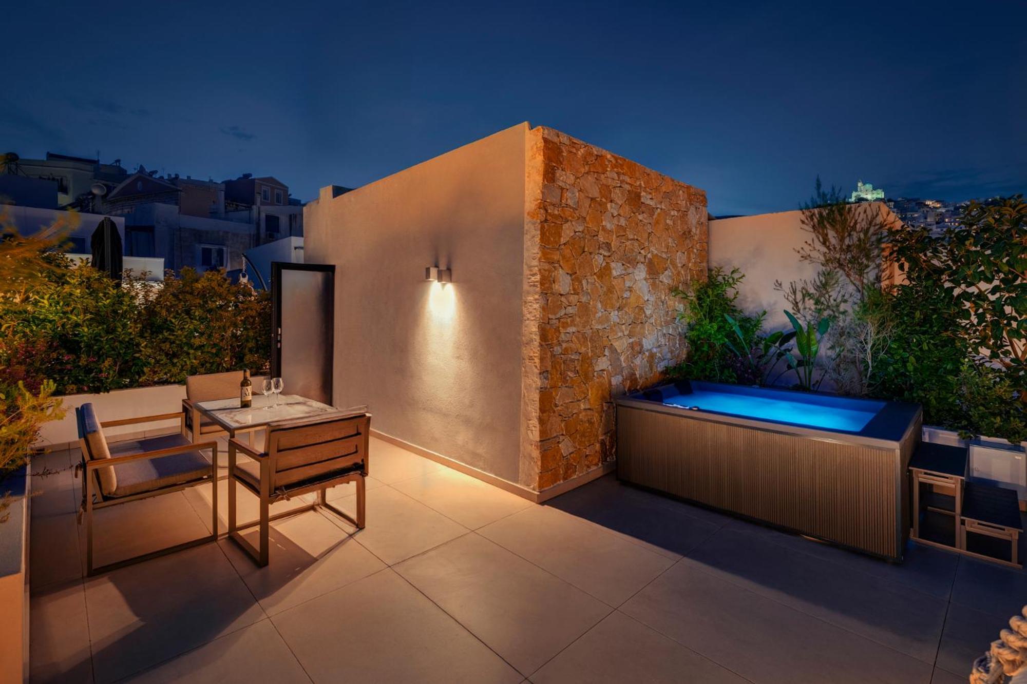 Ninemian Suites Syros Ermoupoli Bagian luar foto